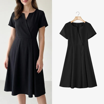zanzea elegant v-neck midi dress for women