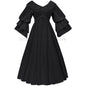 vintage  medieval victorian maxi dress for women