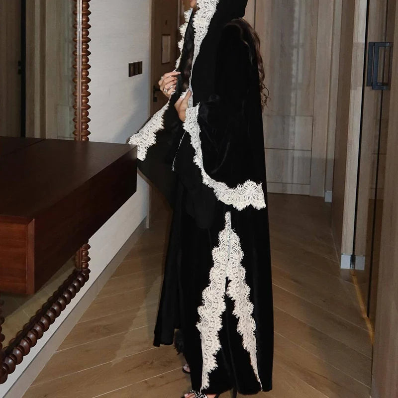 elegant 3-piece v-neck maxi dress set for women