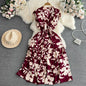 women's floral vintage inspired v-neck design