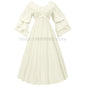 vintage  medieval victorian maxi dress for women